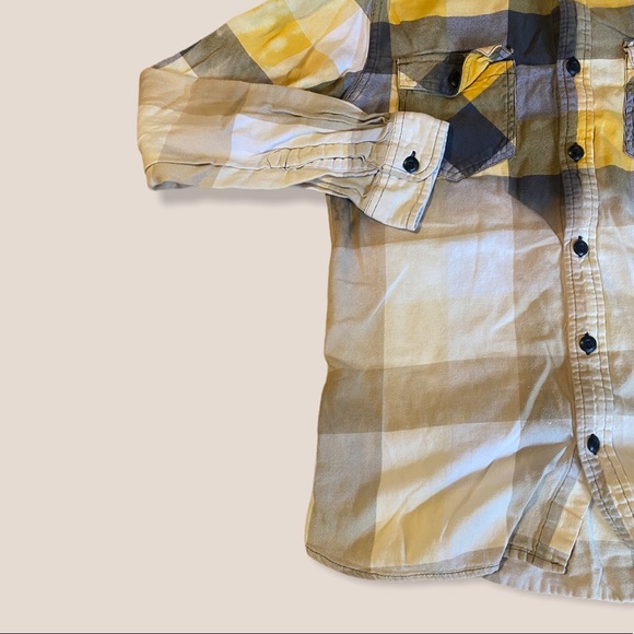 VANS Distressed REDONE flannel button shirt small - Picture 2 of 2